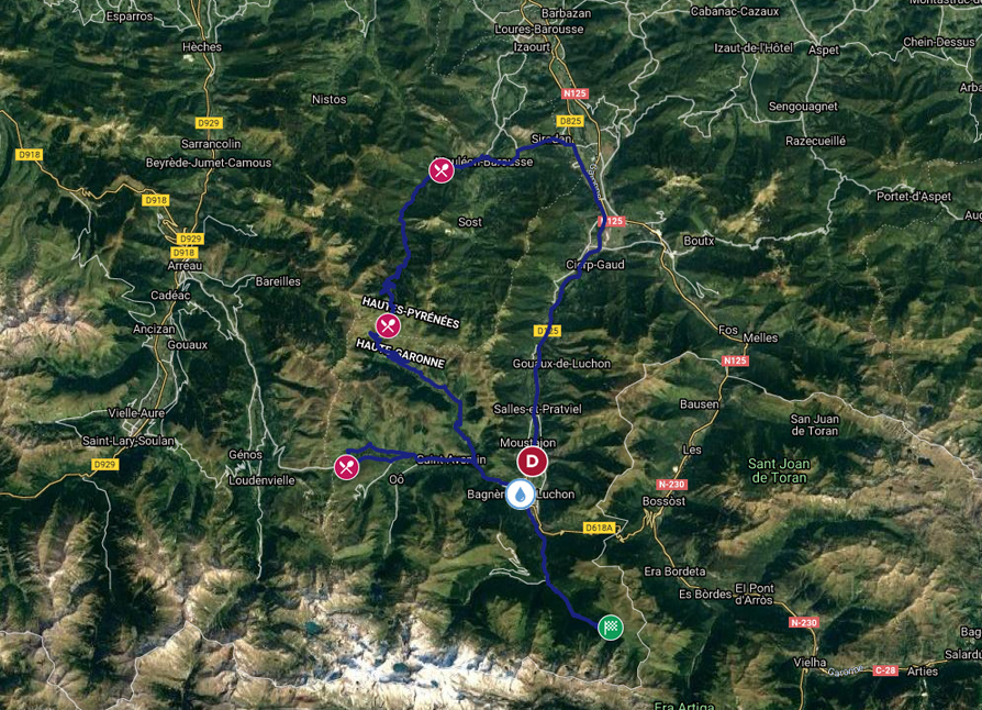 parcours velo triathlon de luchon