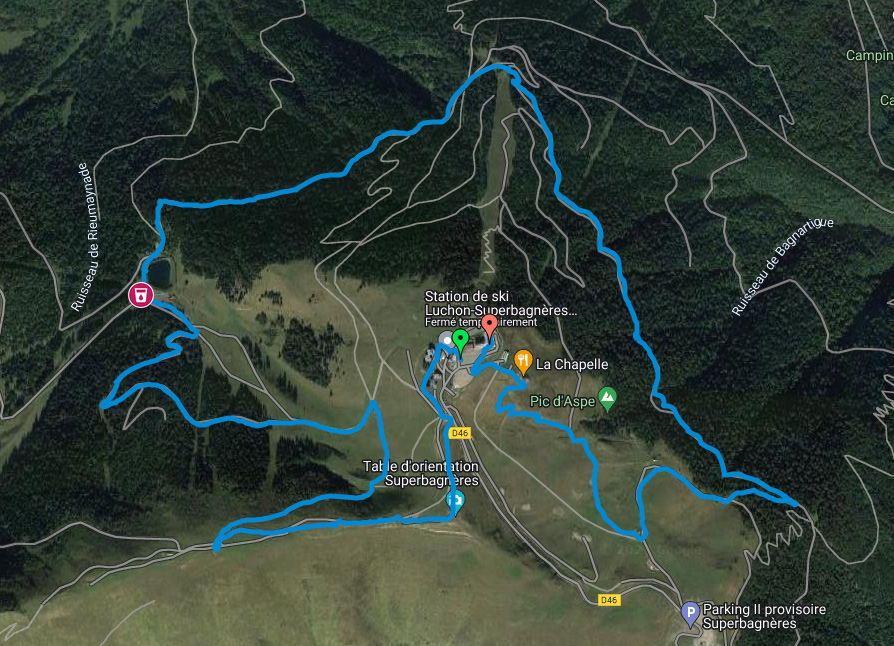 parcours course à pied triathlon de luchon half 2024